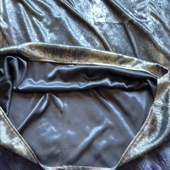 Vintage Gianna Women’s Black Silver metallic look Oversized Short Sleeve Top M - Picture 14 of 17